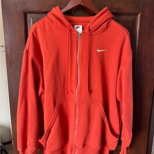 Nike Vibrant orange Full-Zip Hoodie